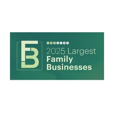 2025 Puget Sound Business Journal Family Business This award recognizes and honors the achievements and contributions of the top family-owned businesses in the greater Puget Sound region.